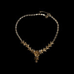 1950's Christian Dior by Mitchel Maer Demi-Parure Faux Sapphire / Pearl Necklace and Earrings Set
