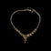 1950's Christian Dior by Mitchel Maer Demi-Parure Faux Sapphire / Pearl Necklace and Earrings Set
