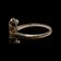10K Etched Yellow Gold Citrine Ring Size 5 1/4
