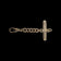 9K Gold Dog Clip and Open Work T-Bar / Panel Deco Watch Fob Chain
