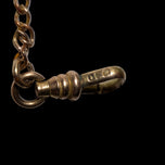 Antique Victorian Gold Filled Panel Link Watch Fob Vest Chain / Chatelaine Fob