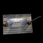 I'm a Dog Gnawing a Bone Silver & Enamel Revenge Motto Brooch