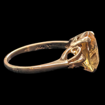 Vintage / Antique 10K Yellow Gold and Yellow Citrine Ring