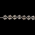 Sterling Silver Oak Leaf & Acorn Branch Link Bracelet