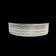 Sterling Silver Victorian Revival Etched Cuff Bracelet 5 1/4"