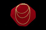 Solid 14K Yellow Gold Snake Chain Made in India 19"