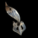 Sterling Silver Geometric Style Sleek Fox Brooch