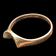14K Yellow Gold Ring Abstract Wave Stacker Ring