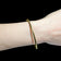 10K Yellow Gold Bangle Bracelet with Rope Border 2.7mm