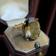 10K Yellow Gold Statement Ring Smoky Quartz Cocktail Ring