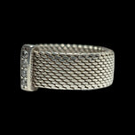 Tiffany & Co Somerset Mesh 4 Diamond Ring Size 4.5