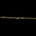 14K Yellow Gold Anchor / Mariner Link Chain Necklace