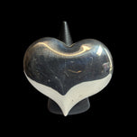 Sterling Silver Large Oversized Puffy Heart Statement Ring Size 7