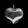 Sterling Silver Large Oversized Puffy Heart Statement Ring Size 7