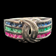 14K White Gold Channel Set Emerald Ruby Sapphire Diamond Ring