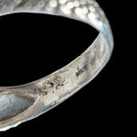 Sterling Silver Etched Snake Ring Size 7 3/4