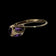 10K Yellow Gold Hinge / Lever Back Amethyst Gemstone Earrings