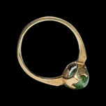 10K Yellow Gold Marquise Cut Nephrite Jade Ring Size 5.5