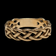 9K Yellow Gold Open Work Braided Celtic Knot Band Ring Size 8.5