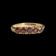 Vintage 9CT Scrollwork 5 Stone Garnet Ring Size 8