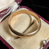 Antique 14K Simple Yellow Gold Band Size 10.5 Polish or Russian