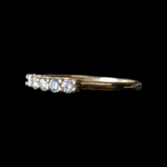 14K Yellow Gold & 5 Diamond Classic Band Size 6.5