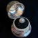 14K Gold & Cultured Pearl Ring Diamond Halo Size 6 1/4