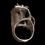 Sterling Silver Black Onyx & Turquoise Custom Made Ring Size 7