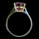 10K Yellow Gold Synthetic Purple Sapphire Ring Oval Cut