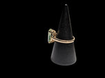 10K Yellow Gold Oval Cut Lime Green Spinel Ring Size 5 3/4