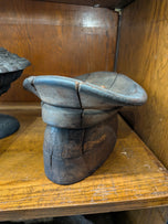Antique Wooden Hat Stand / Millinery Hat Block / Puzzle Mold