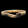 14K Yellow Gold Ring Abstract Wave Stacker Ring