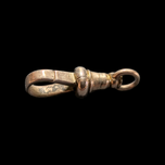 Antique 9K Gold Dog Clip Albert Chain Watch Fob Connector