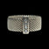 Tiffany & Co Somerset Mesh 4 Diamond Ring Size 4.5
