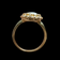 14K Yellow Gold Shell Left Facing Filigree Cameo Ring Size 7