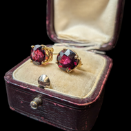 14K Yellow Gold Tourmaline Studs