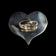 Sterling Silver Large Oversized Puffy Heart Statement Ring Size 7