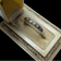 Vintage 18K White Gold & Diamond Row Ring Size 5 1/4
