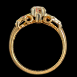 Vintage / Antique 14-18K Gold Diamond Ring Size 5.25