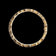 10K Yellow Gold Stackable Heart Eternity Band Size 6