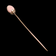 Antique Carved Coral and 10K Gold Stick Pin