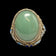 Early Chinese Export Ring Gilt Silver, Enamel and Jade Butterflies