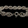 Sterling Silver Chain Link Twist Hollow Bracelet - Chunky