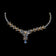 1950's Christian Dior by Mitchel Maer Demi-Parure Faux Sapphire / Pearl Necklace and Earrings Set