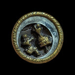Lot of 13 Victorian Era Pierrot & Pierrette Brass Picture Button