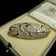 Sterling Silver Vermeil Filigree Gold-Tone Leaf Work Brooch