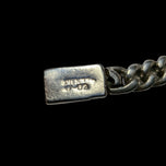 Mexican Sterling Silver Cuban Link Chain Bracelet 6.35mm x 8"