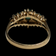 14K Yellow Gold, Emerald and Diamond Estate Ring Size 7