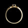 10K Yellow Gold Sapphire & Diamond Floral Shank Ring Size 6 1/4