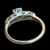 14K Yellow Gold Scroll Work Diamond Ring Antique Vintage